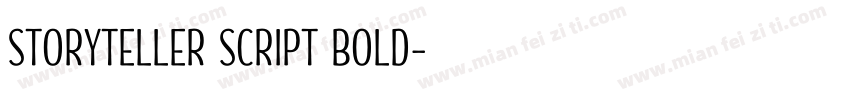 Storyteller Script Bold字体转换